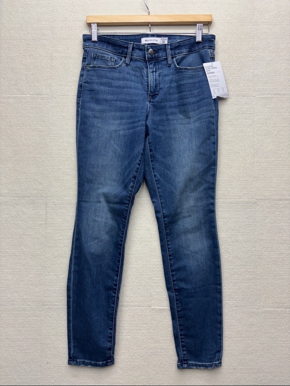 Athleta 8P 8 P sculptek ultra Dark Blue Skinny Jeans